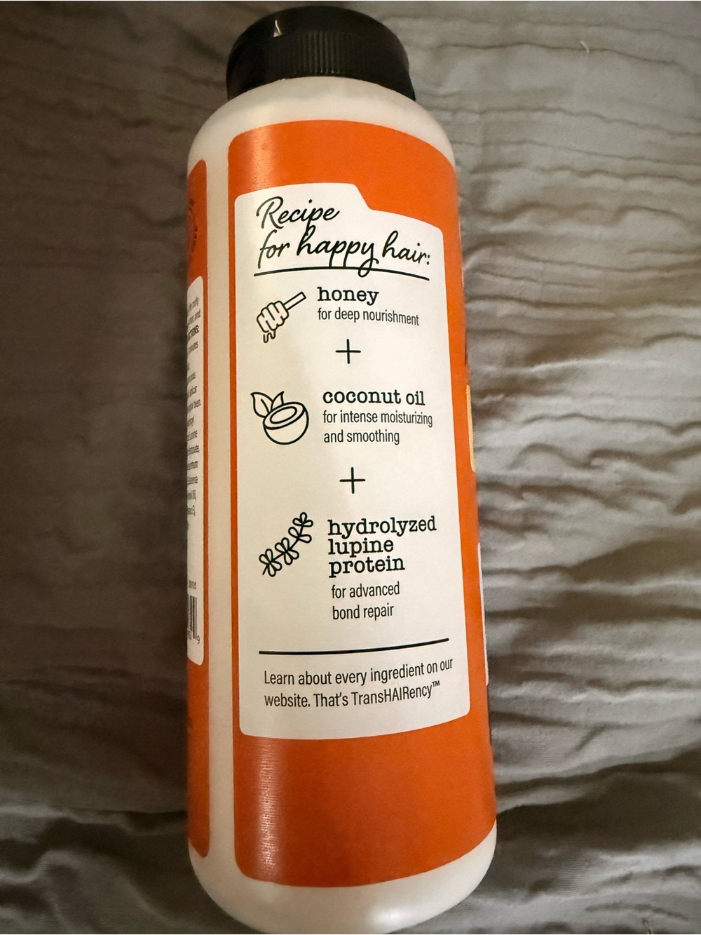Recipe for Happy Hair Honey + Coconut Oil Hair Treatment - Orange